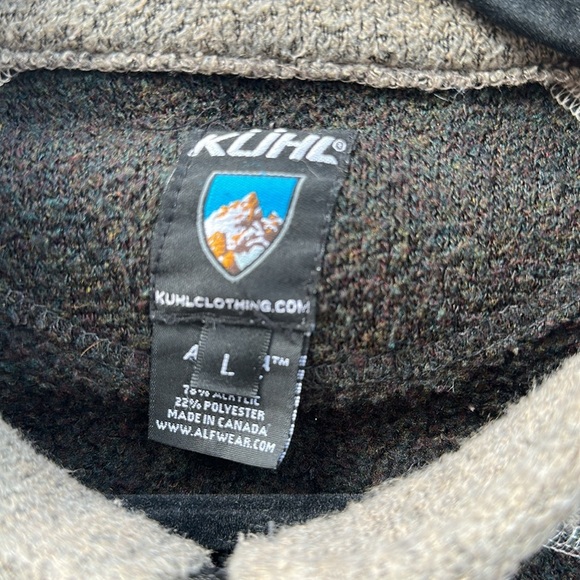 KUHL FLEECE JACKET LOGO LABEL / PATCH  Sz Large - Picture 3 of 6